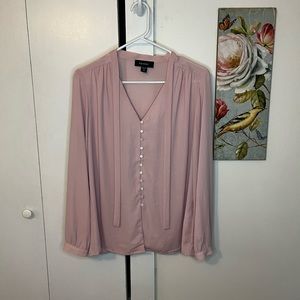 Karen Kane Blush Pink Blouse
